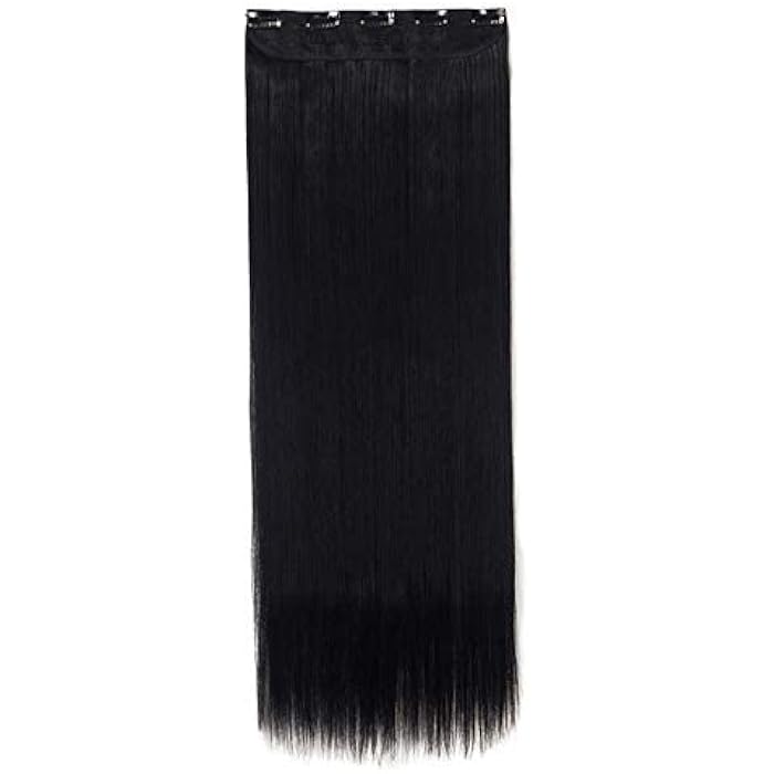 DILLARDS Women Long Straight Clip In Hair Extensions,30Inch Rich Black - Image 5
